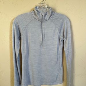 Nike Running Dry Fit Poly/Wool Blend 1/2 Zip Top - Size XS